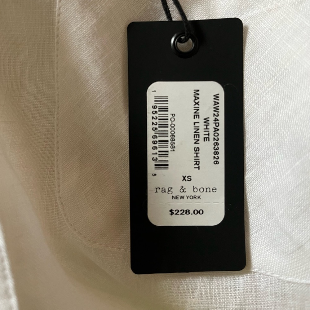 RAG & BONE Oversized Maxine Linen Shirt - Picture 11 of 12